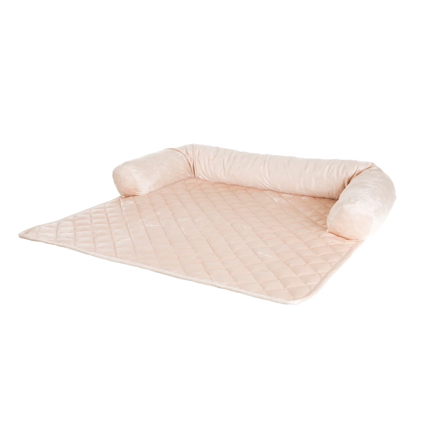 35X35 Couch Cover for Dogs with Memory Foam Bolster (Beige)