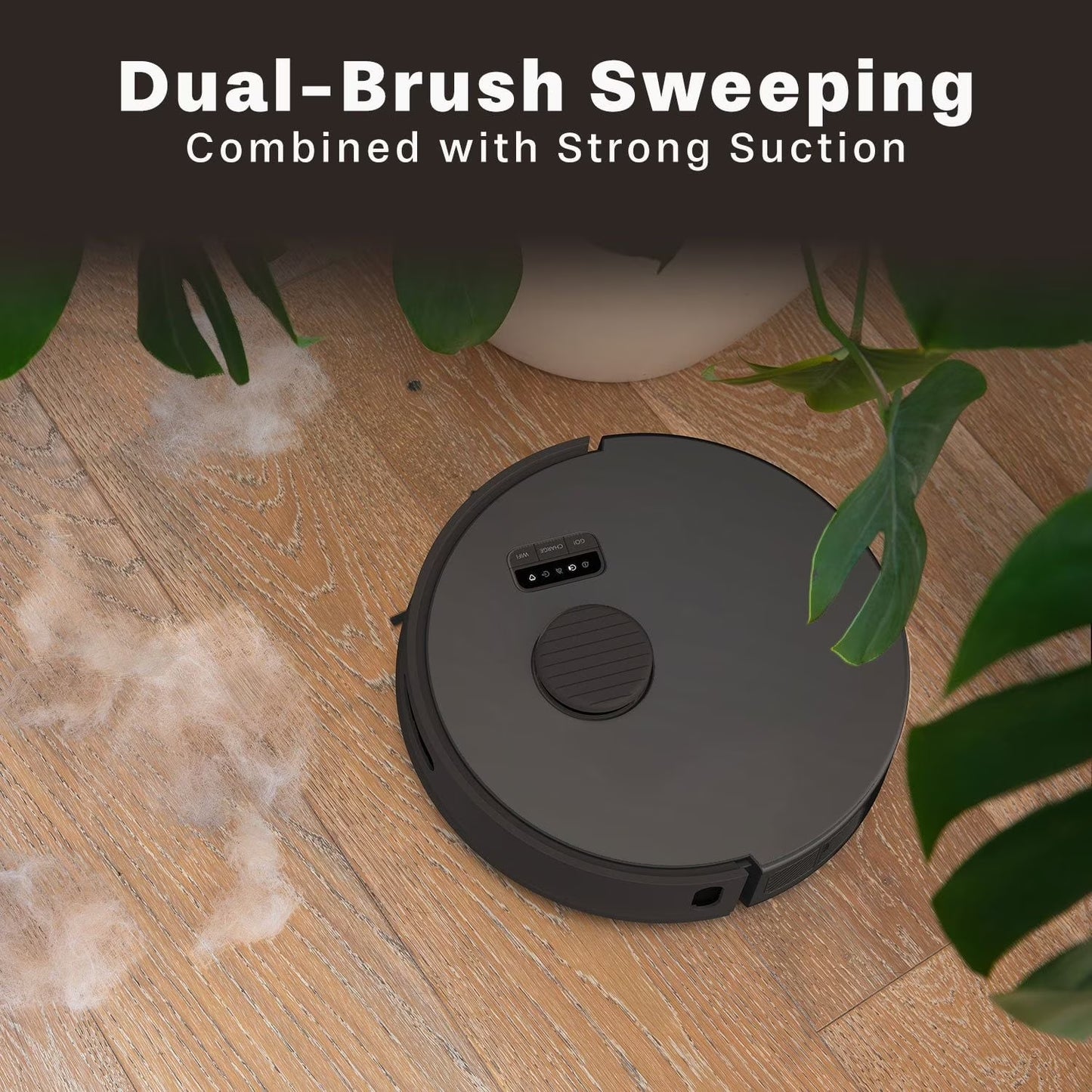Open Box Bio Self-Emptying Robot Vacuum & Mop, Black