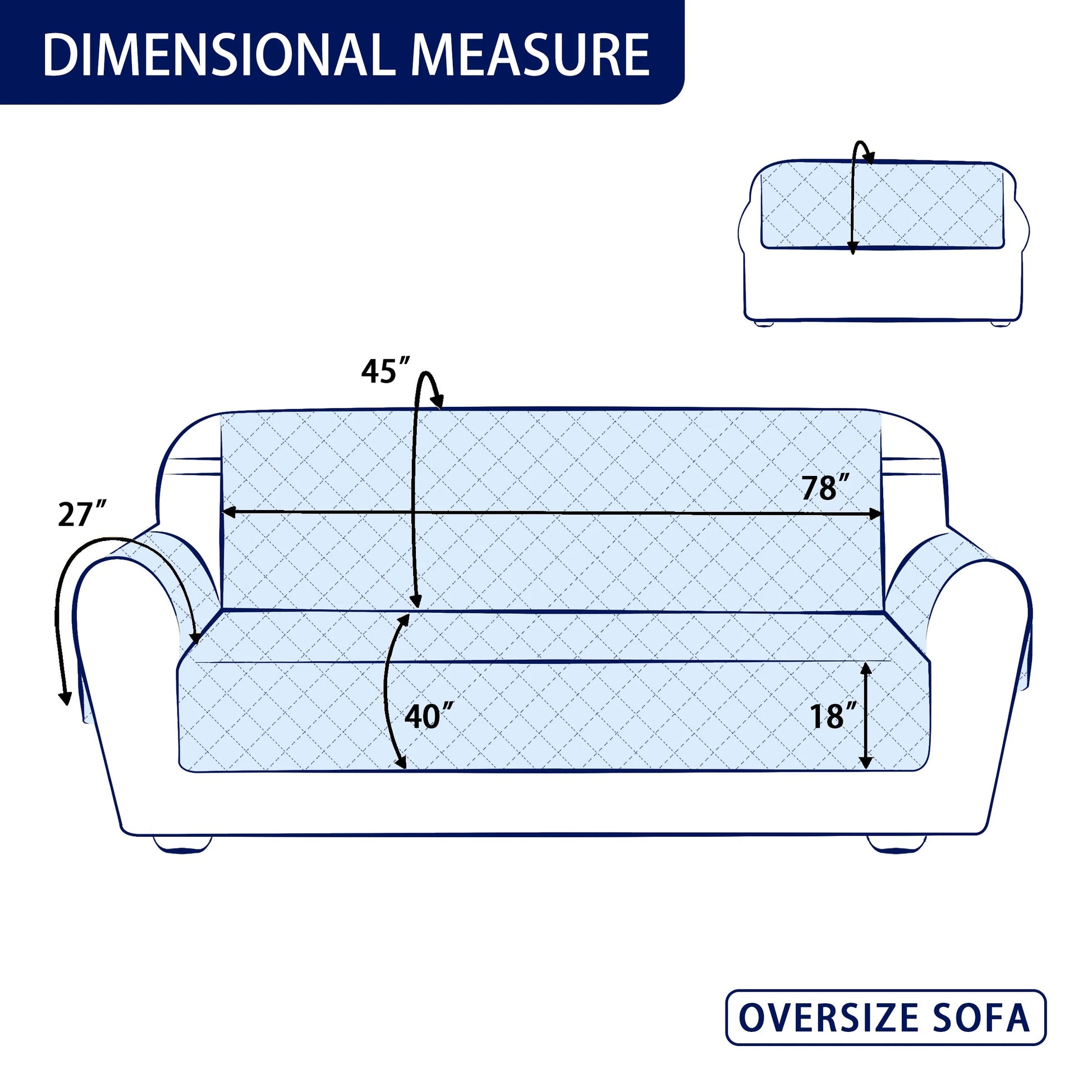 Reversible Sofa Cover for Pets, Non-Slip Couch Slipcover for Dogs & Cats, Washable Furniture Protector, Fits Most Couches (Oversize Sofa, Taupe)