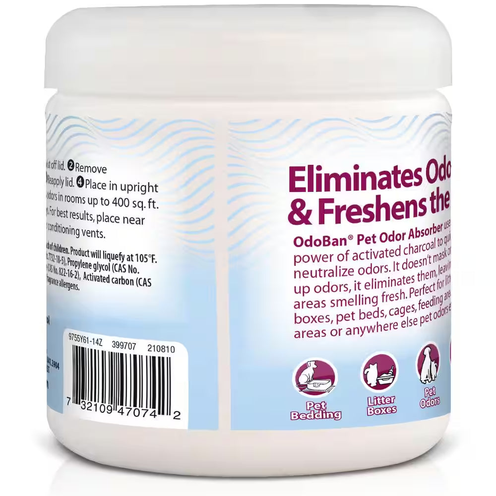 14 Oz. Odomagnet Odor Absorber with Activated Charcoal, Pet Odor Eliminator for Home, Bathroom, Fresh Air Scent (6-Pack)