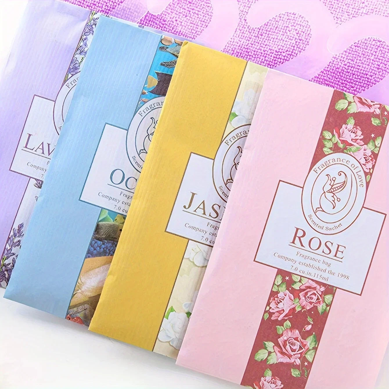 5 Pack Scented Wardrobe Sachets - Odor Eliminating Hanging Bags for Home Apartment Dorm Closet Freshness Portable Air Fresheners