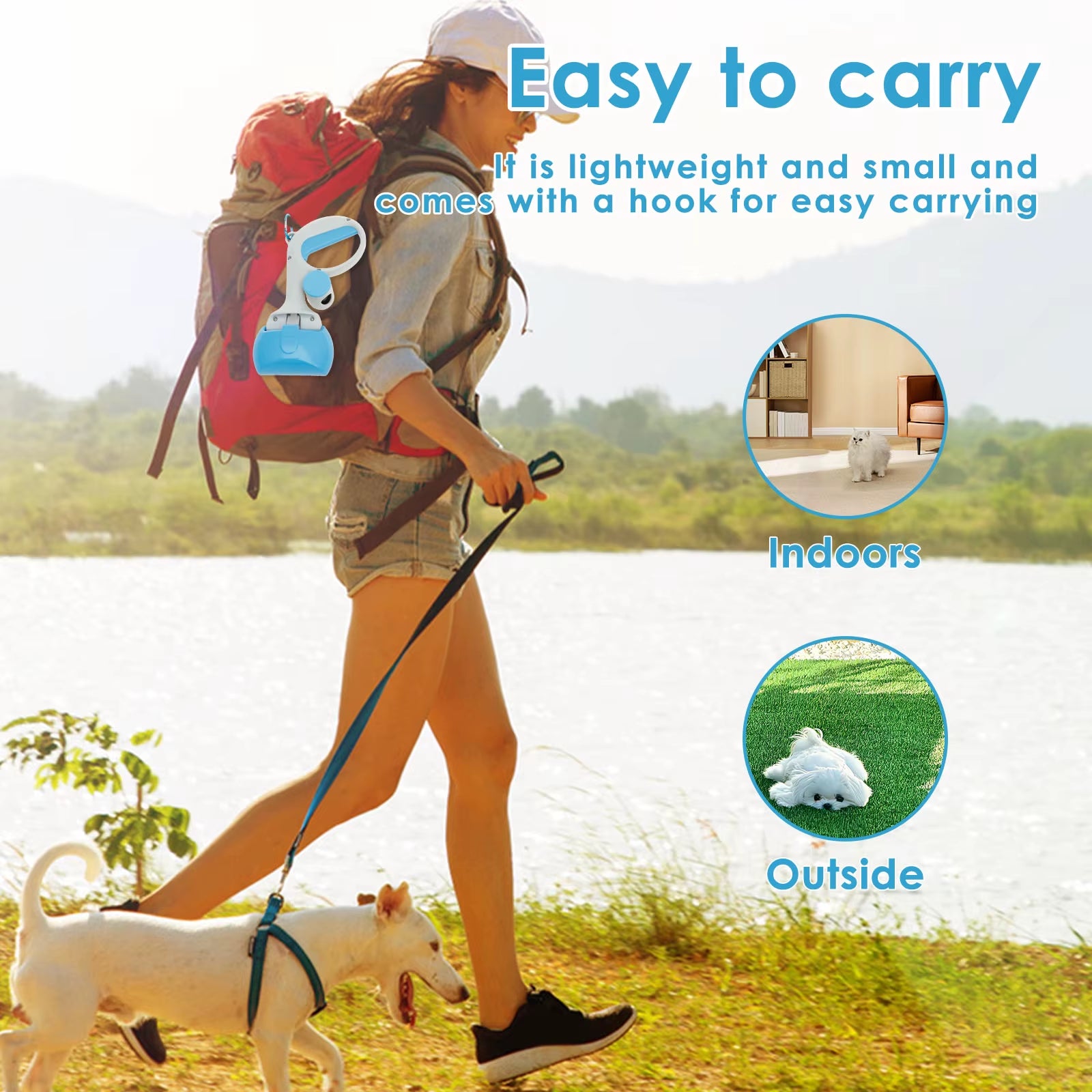 Portable Dog Pooper Scooper Pet Poop Scoop Clamp Pick up Excreta Cleaner Tools for Outdoor Pet Waste Management NEW
