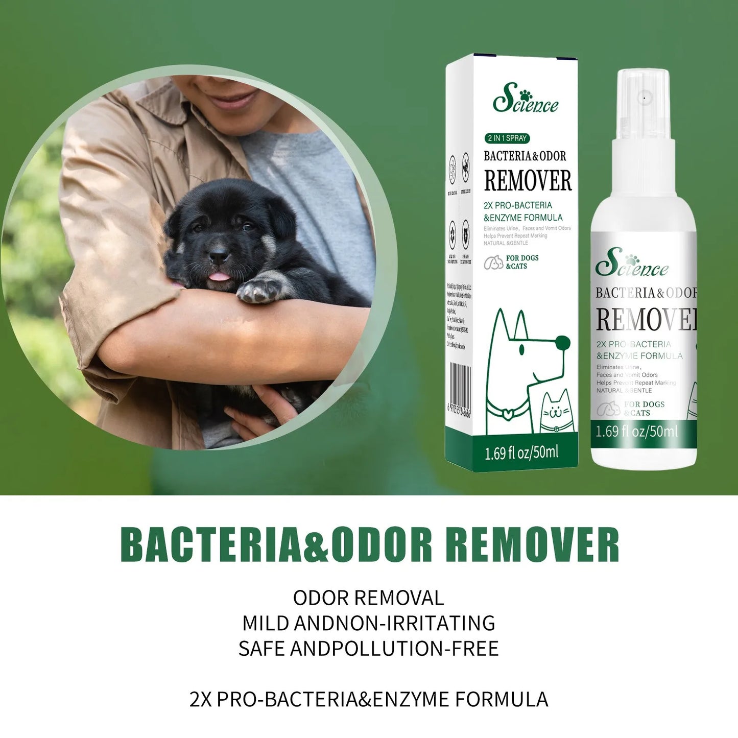 Pet Deodorizer Spray Urine Odor Remover Deodorizer Cat Litter Deodorizing Spray Dog Litter Box Air Deodorizer Deodorizing Spray