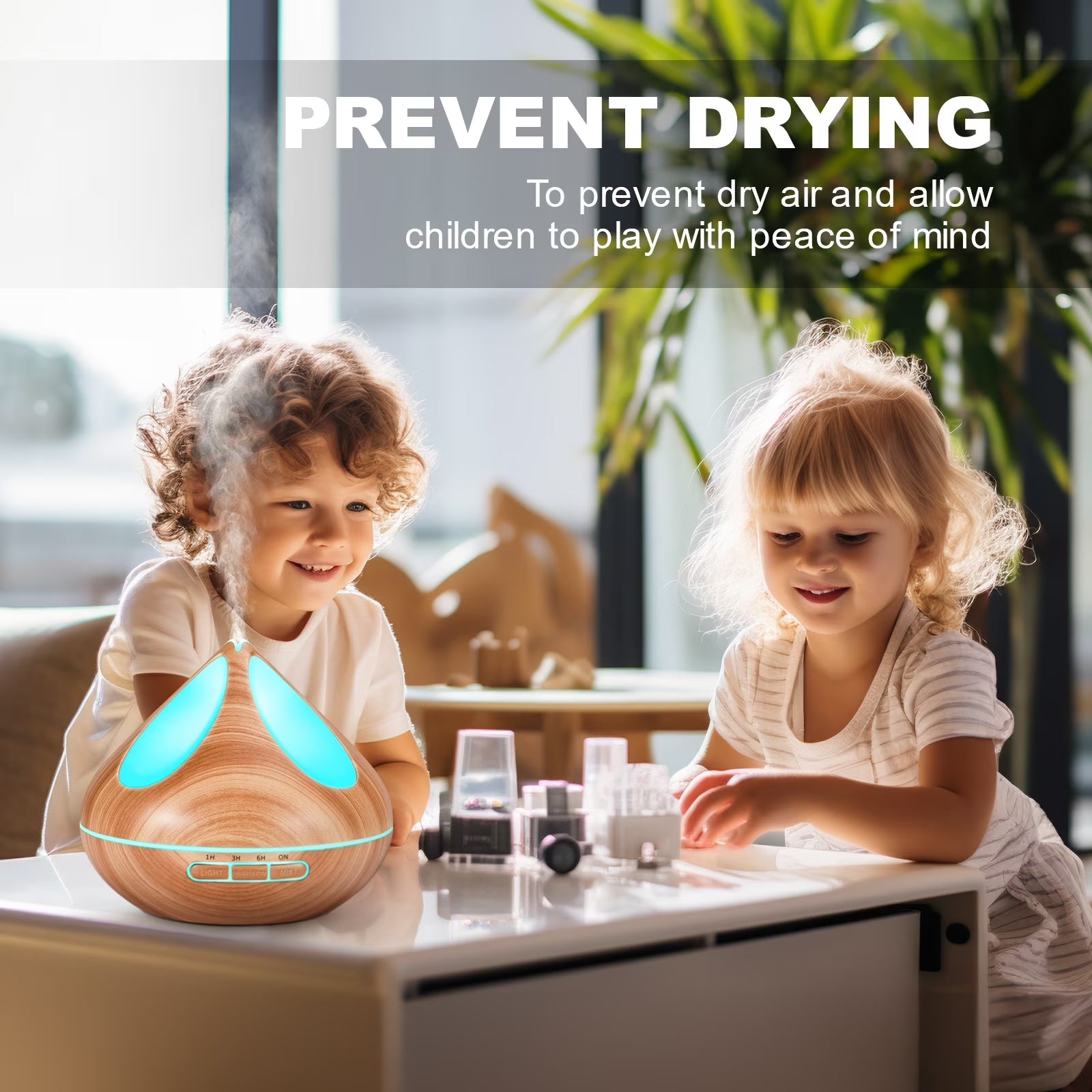 Transform Your Space with Our 500ml Essential Oil Diffuser & 8 Premium Essential Oils Set - Woodgrain Aromatherapy with Remote Control for Relaxation and Comfort