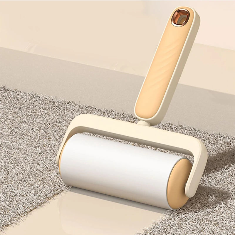 Tearable Roll Paper Sticky Roller Brush Plush Razor Replaceable Core Cleaning Tool Pet Hair Removal Roller Carpet Cleaning Brush